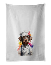 Load image into Gallery viewer, German Wirehaired Pointer Chef Kitchen Towel Set of 2