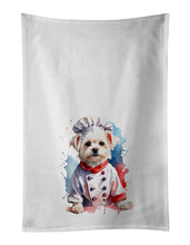 Load image into Gallery viewer, Maltese Chef Kitchen Towel Set of 2