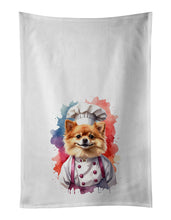 Load image into Gallery viewer, Pomeranian Chef Kitchen Towel Set of 2