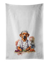 Load image into Gallery viewer, Rhodesian Ridgeback Chef Kitchen Towel Set of 2
