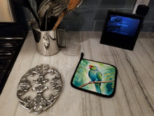 Load image into Gallery viewer, African Ringneck Parrot Pot Holders - Set of 2 Decorative Kitchen Helpers | Made in the USA