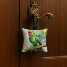 Load image into Gallery viewer, African Ringneck Parrot Hanging Square Fabric Ornament 3.5 × 3.5