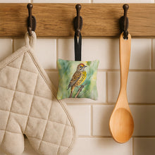 Load image into Gallery viewer, Alabama Yellowhammer Hanging Square Fabric Ornament 3.5 × 3.5