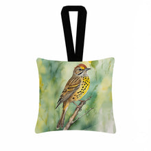 Load image into Gallery viewer, Alabama Yellowhammer Hanging Square Fabric Ornament 3.5 × 3.5