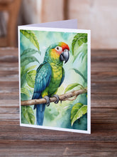 Load image into Gallery viewer, Amazon Parrot Greeting Cards - Blank Note Cards – 8-Pack of Artist-Designed Cards with Envelopes