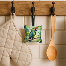Load image into Gallery viewer, Amazon Parrot Hanging Square Fabric Ornament 3.5 × 3.5