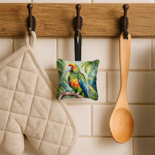 Load image into Gallery viewer, Amazon Parrot Hanging Square Fabric Ornament 3.5 × 3.5