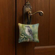 Load image into Gallery viewer, Arkansas Northern Mockingbird Hanging Square Fabric Ornament 3.5 × 3.5