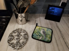 Load image into Gallery viewer, Arkansas Northern Mockingbird Pot Holders - Set of 2 Decorative Kitchen Helpers | Made in the USA