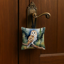 Load image into Gallery viewer, Barn Owl Hanging Square Fabric Ornament 3.5 × 3.5