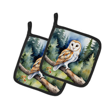 Load image into Gallery viewer, Barn Owl Pot Holders - Set of 2 Decorative Kitchen Helpers | Made in the USA