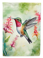 Load image into Gallery viewer, Broadtailed Hummingbird Garden Flag –  Garden Flag by Caroline's Treasures