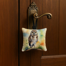 Load image into Gallery viewer, Burrowing Owl Hanging Square Fabric Ornament 3.5 × 3.5