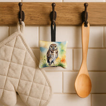 Load image into Gallery viewer, Burrowing Owl Hanging Square Fabric Ornament 3.5 × 3.5