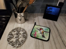 Load image into Gallery viewer, Calliope Hummingbird Pot Holders - Set of 2 Decorative Kitchen Helpers | Made in the USA