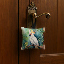 Load image into Gallery viewer, Cockatoo Hanging Square Fabric Ornament 3.5 × 3.5