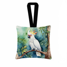 Load image into Gallery viewer, Cockatoo Hanging Square Fabric Ornament 3.5 × 3.5