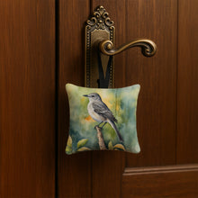 Load image into Gallery viewer, Florida Northern Mockingbird Hanging Square Fabric Ornament 3.5 × 3.5