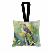 Load image into Gallery viewer, Florida Northern Mockingbird Hanging Square Fabric Ornament 3.5 × 3.5