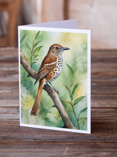 Load image into Gallery viewer, Georgia Brown Thrasher Greeting Cards - Blank Note Cards – 8-Pack of Artist-Designed Cards with Envelopes