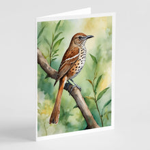 Load image into Gallery viewer, Georgia Brown Thrasher Greeting Cards - Blank Note Cards – 8-Pack of Artist-Designed Cards with Envelopes