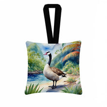 Load image into Gallery viewer, Hawaii Hawaiian Goose Hanging Square Fabric Ornament 3.5 × 3.5