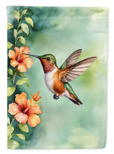 Load image into Gallery viewer, Rufous Hummingbird House Flag