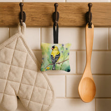 Load image into Gallery viewer, American Goldfinch Hanging Square Fabric Ornament 3.5 × 3.5