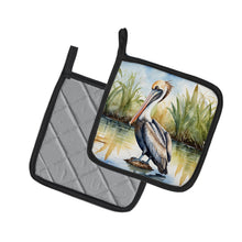 Load image into Gallery viewer, Louisiana Brown Pelican Pot Holders - Set of 2 Decorative Kitchen Helpers | Made in the USA