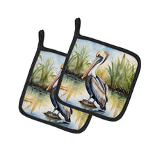 Load image into Gallery viewer, Louisiana Brown Pelican Pot Holders - Set of 2 Decorative Kitchen Helpers | Made in the USA