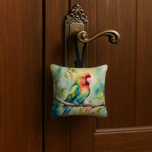 Load image into Gallery viewer, Lovebird Hanging Square Fabric Ornament 3.5 × 3.5
