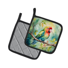 Load image into Gallery viewer, Lovebird Pot Holders - Set of 2 Decorative Kitchen Helpers | Made in the USA