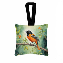 Load image into Gallery viewer, Maryland Baltimore Oriole Hanging Square Fabric Ornament 3.5 × 3.5