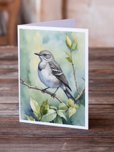 Load image into Gallery viewer, Mississippi Northern Mocking bird Greeting Cards - Blank Note Cards – 8-Pack of Artist-Designed Cards with Envelopes