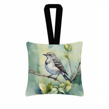 Load image into Gallery viewer, Mississippi Northern Mocking bird Hanging Square Fabric Ornament 3.5 × 3.5