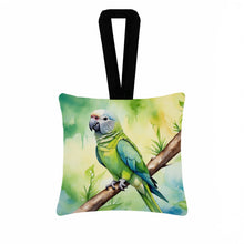 Load image into Gallery viewer, Monk Parakeet Hanging Square Fabric Ornament 3.5 × 3.5