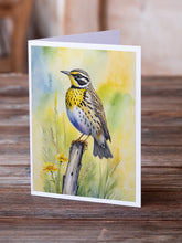 Load image into Gallery viewer, Montana Western Meadowlark Greeting Cards - Blank Note Cards – 8-Pack of Artist-Designed Cards with Envelopes