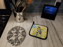 Load image into Gallery viewer, Montana Western Meadowlark Pot Holders - Set of 2 Decorative Kitchen Helpers | Made in the USA