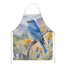Load image into Gallery viewer, Nevada Mountain Bluebird Apron – Artist-Designed Kitchen, BBQ &amp; Craft Apron