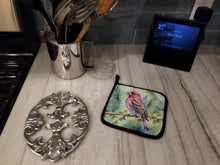 Load image into Gallery viewer, New Hampshire Purple Finch Pot Holders - Set of 2 Decorative Kitchen Helpers | Made in the USA