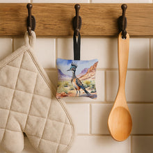 Load image into Gallery viewer, New Mexico Greater Roadrunner Hanging Square Fabric Ornament 3.5 × 3.5