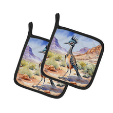Load image into Gallery viewer, New Mexico Greater Roadrunner Pot Holders - Set of 2 Decorative Kitchen Helpers | Made in the USA