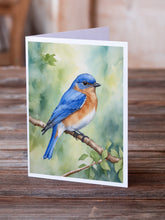 Load image into Gallery viewer, New York Eastern Bluebird Greeting Cards - Blank Note Cards – 8-Pack of Artist-Designed Cards with Envelopes