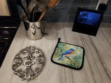 Load image into Gallery viewer, New York Eastern Bluebird Pot Holders - Set of 2 Decorative Kitchen Helpers | Made in the USA