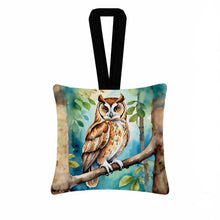 Load image into Gallery viewer, Oriental Bay Owl Hanging Square Fabric Ornament 3.5 × 3.5