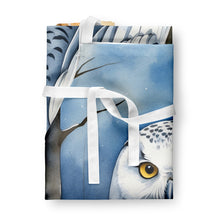 Load image into Gallery viewer, Snowy Owl Apron – Artist-Designed Kitchen, BBQ &amp; Craft Apron