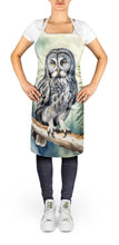 Load image into Gallery viewer, Great Gray Owl Apron – Artist-Designed Kitchen, BBQ &amp; Craft Apron