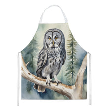 Load image into Gallery viewer, Great Gray Owl Apron – Artist-Designed Kitchen, BBQ &amp; Craft Apron