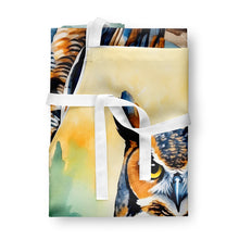 Load image into Gallery viewer, Great Horned Owl Apron – Artist-Designed Kitchen, BBQ &amp; Craft Apron