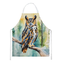 Load image into Gallery viewer, Great Horned Owl Apron – Artist-Designed Kitchen, BBQ &amp; Craft Apron